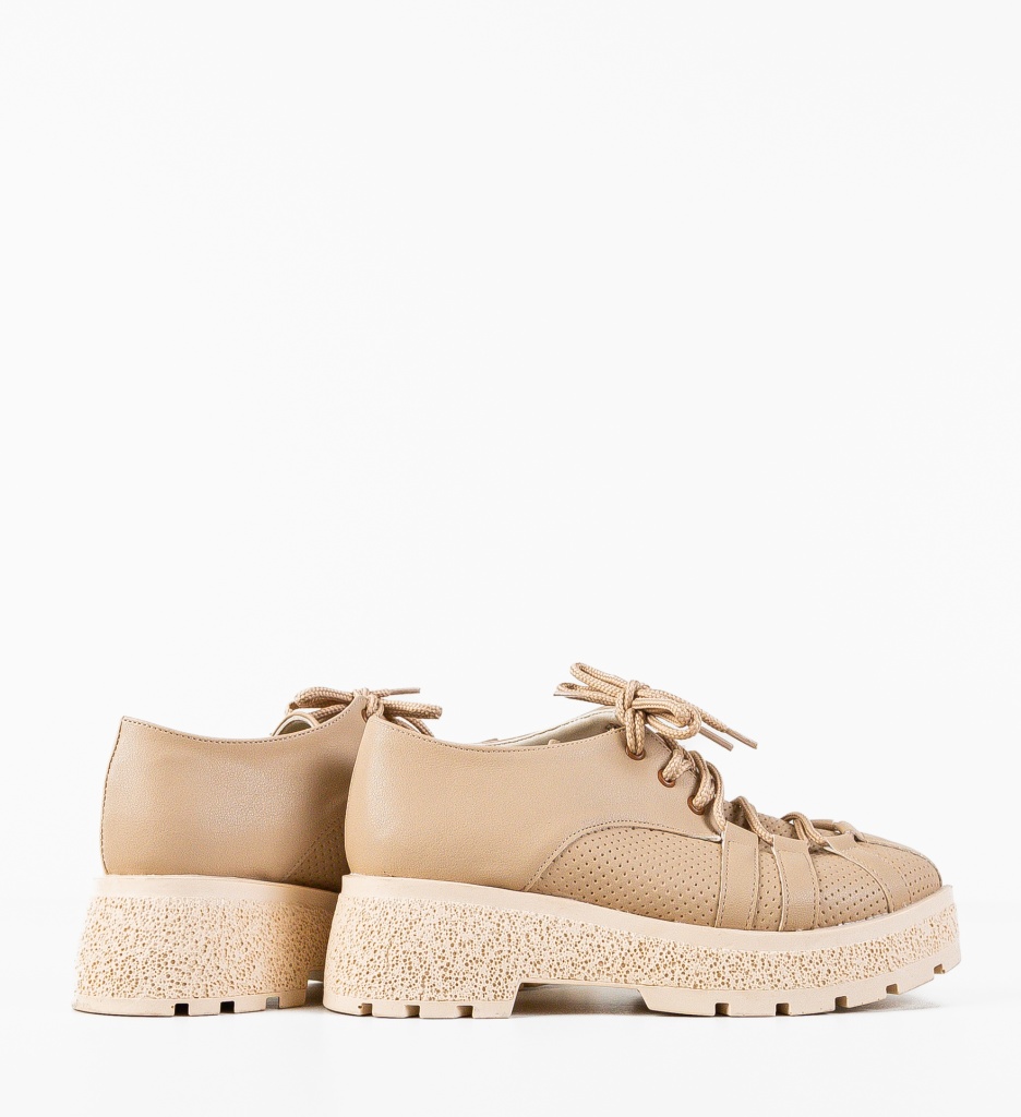 Pantofi Casual Memy Bej - Confort și Stil Zilnic - imagine 4