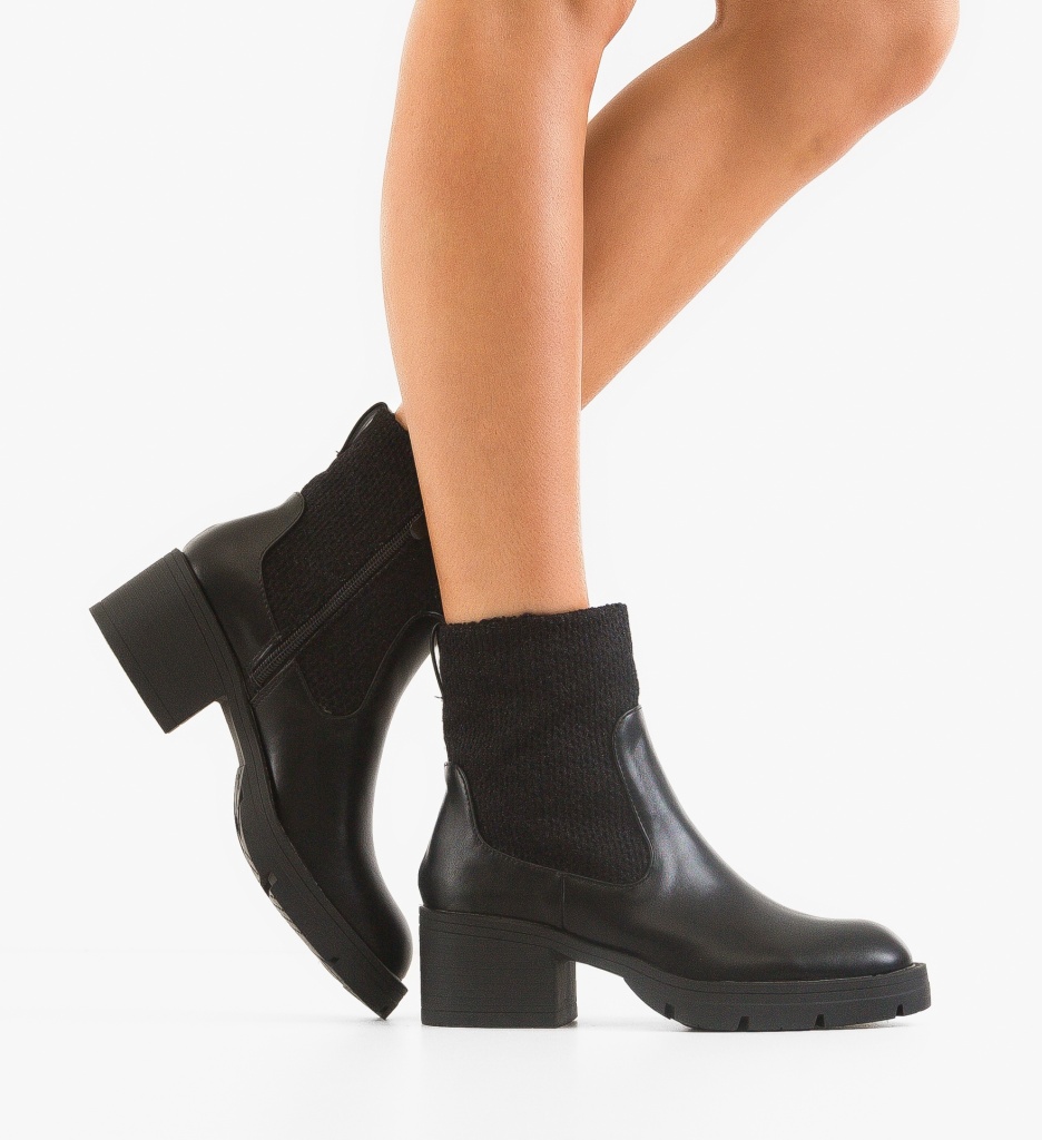 Ghete Dama Vanilla Negre - Stil Versatil - imagine 2