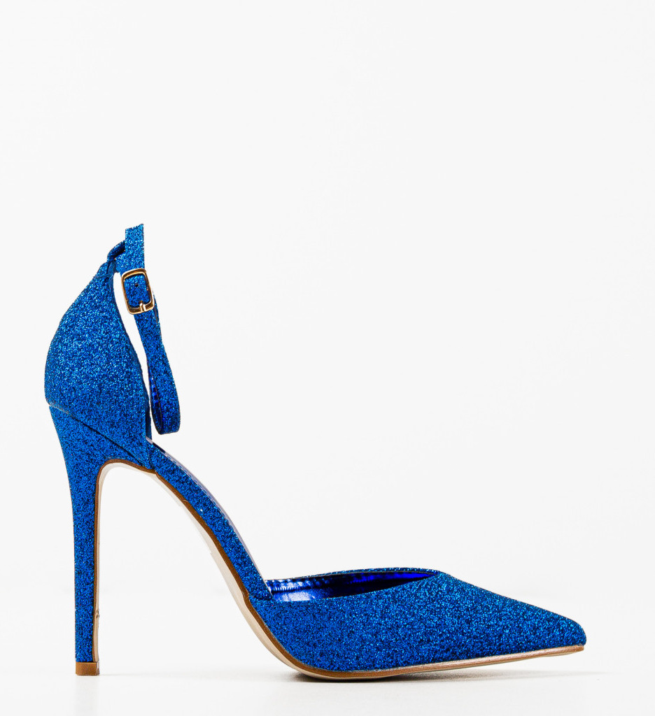 Pantofi cu Toc Sofly Albaștri - Eleganță Modernă - imagine 4