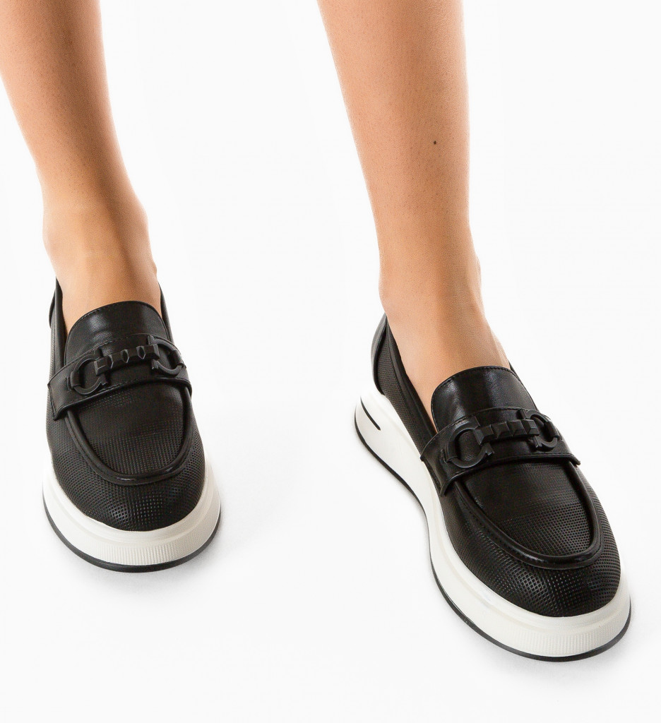 Pantofi Casual Kores Negri | Confort și Stil - imagine 2