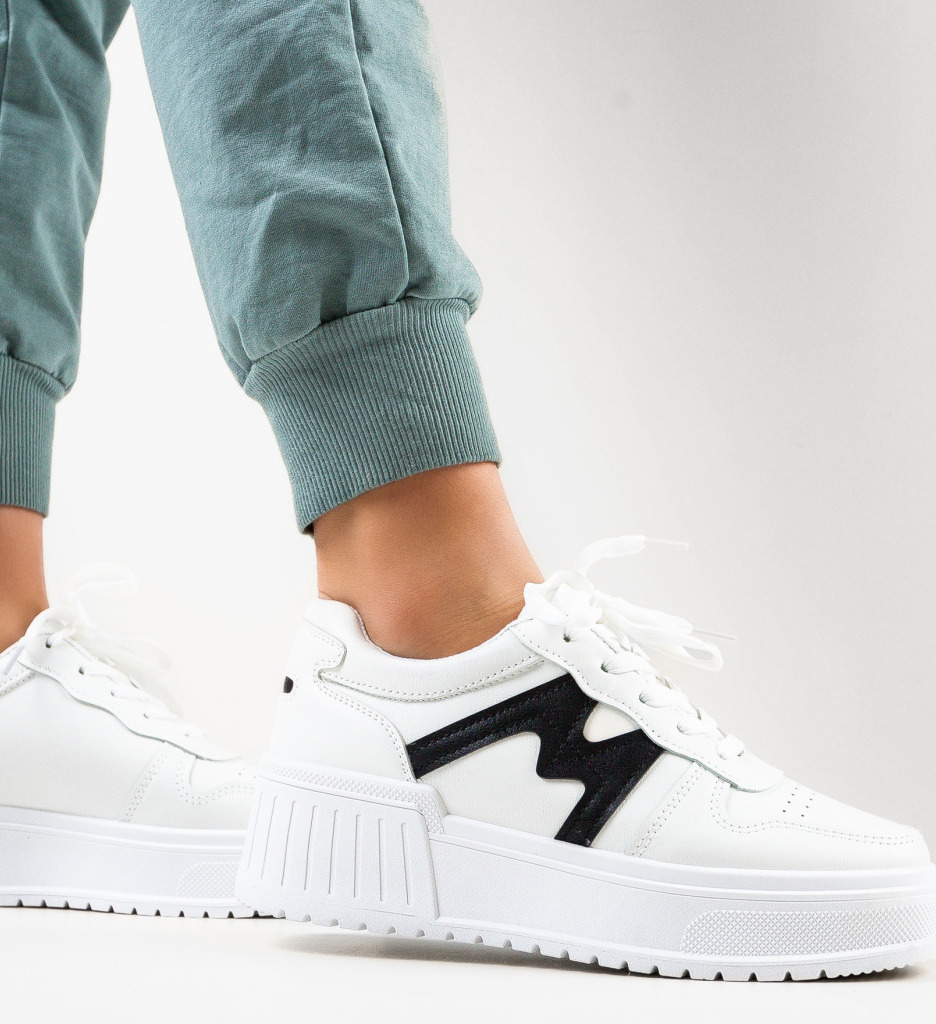 Sneakers Dama Sienna Albi - Stil Modern - imagine 4