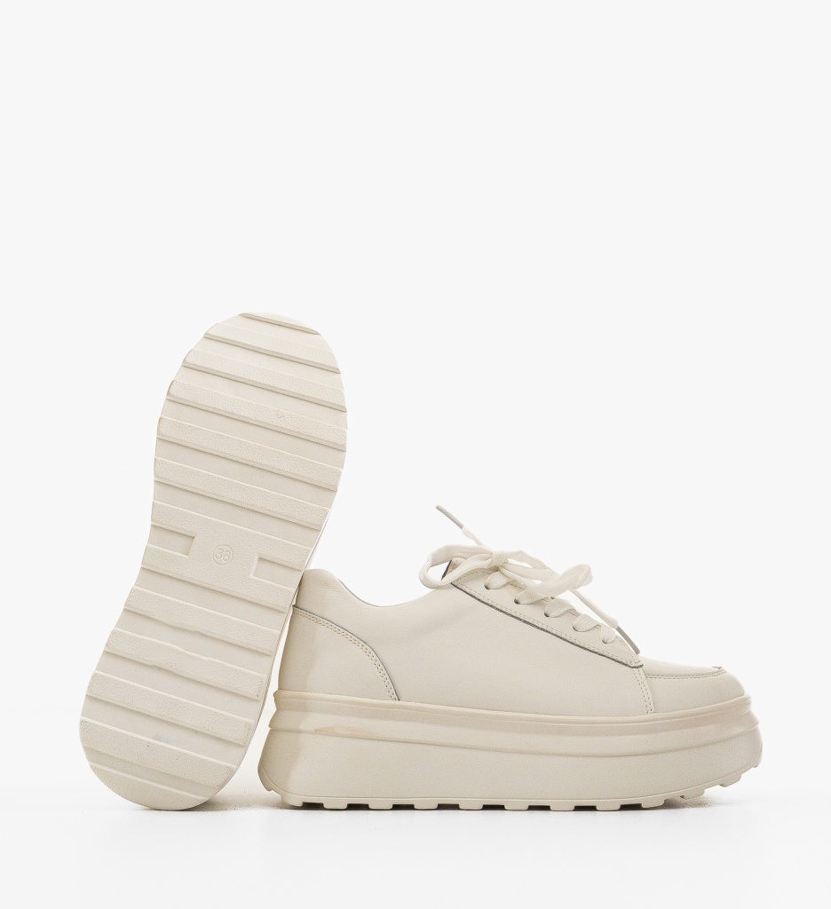 Sneakers Dama Wenom Albi | Confort & Stil - imagine 6