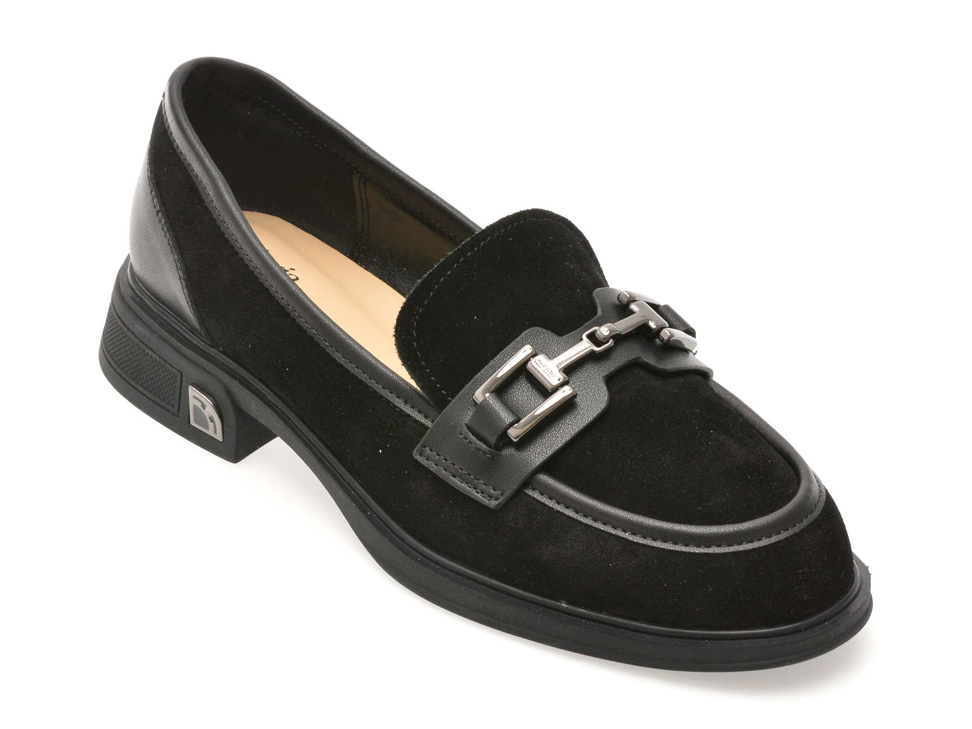Flavia Passini Mocasini Negri Piele Intorsă