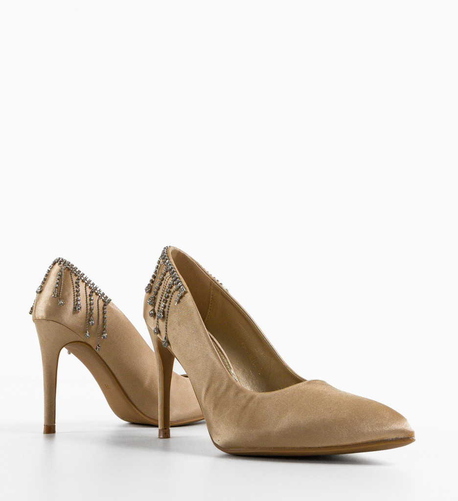 Pantofi cu toc Teres Bej | Eleganta si Stil - imagine 5