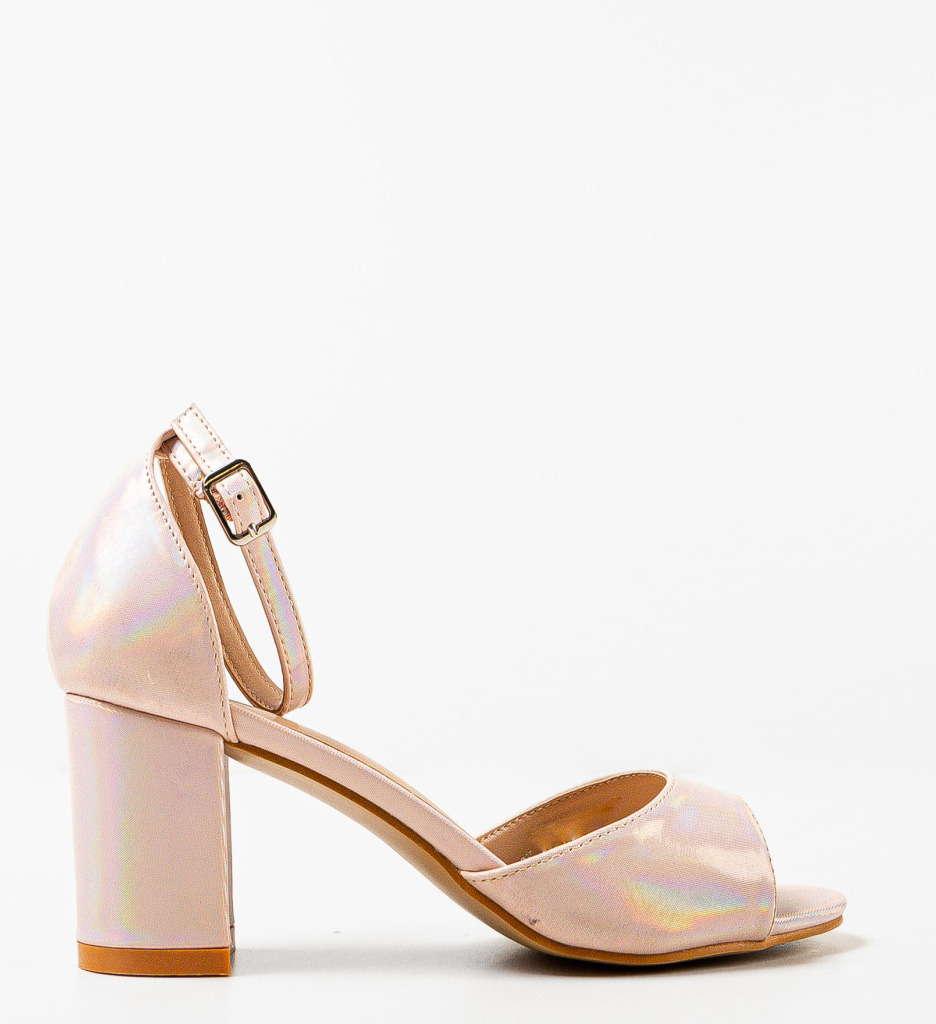 Sandale Roz cu Toc | Eleganță și Stil - imagine 3