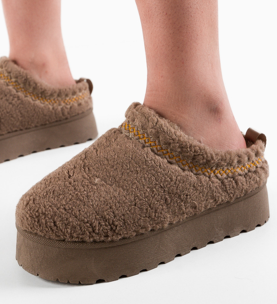 Papuci UGG Davila Khaki - Confort și Stil - imagine 3