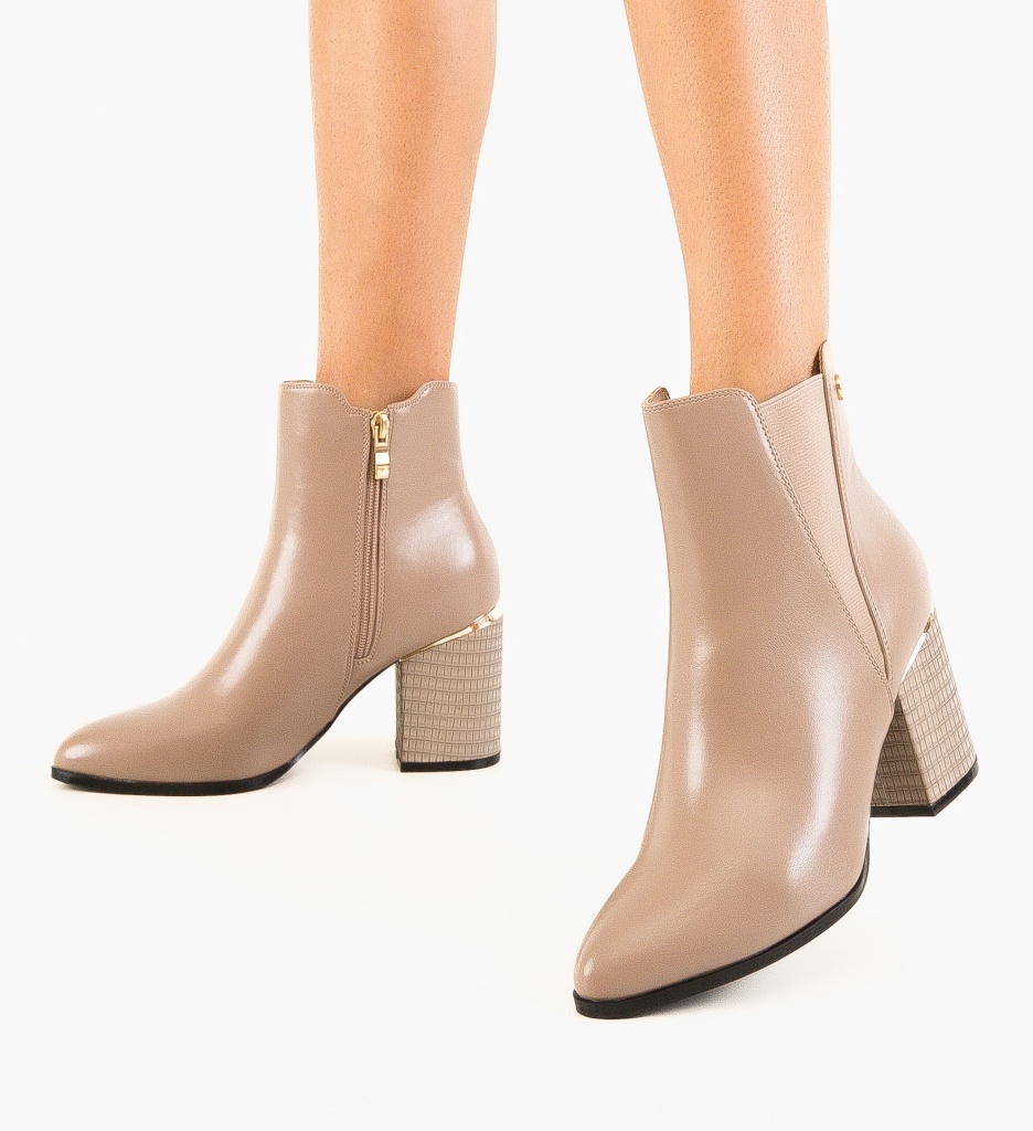 Botine Dama Khaki - Confort și Stil Modern - imagine 3
