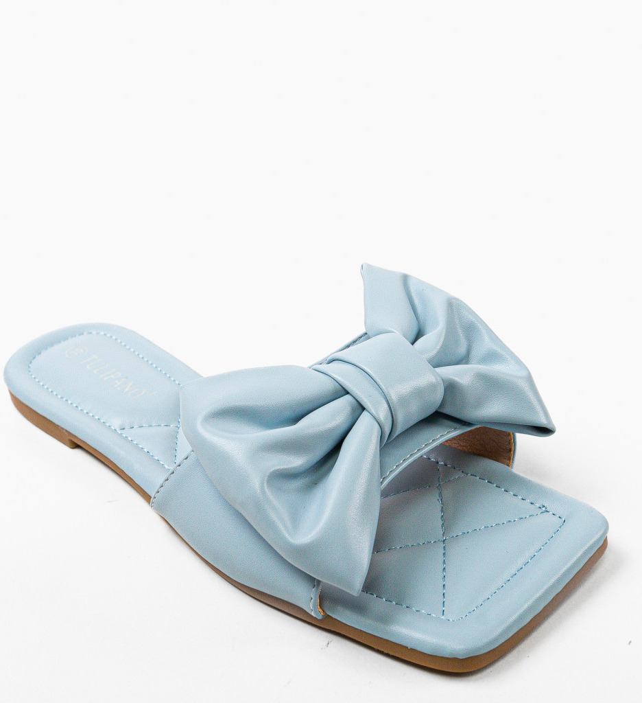 Papuci Brigitte Albastri - Confort & Stil - imagine 6