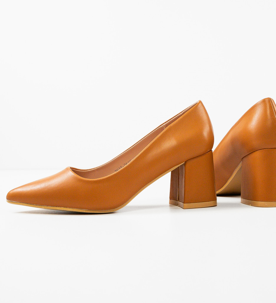 Pantofi cu toc Camel Trev - Eleganță și Stil - imagine 6