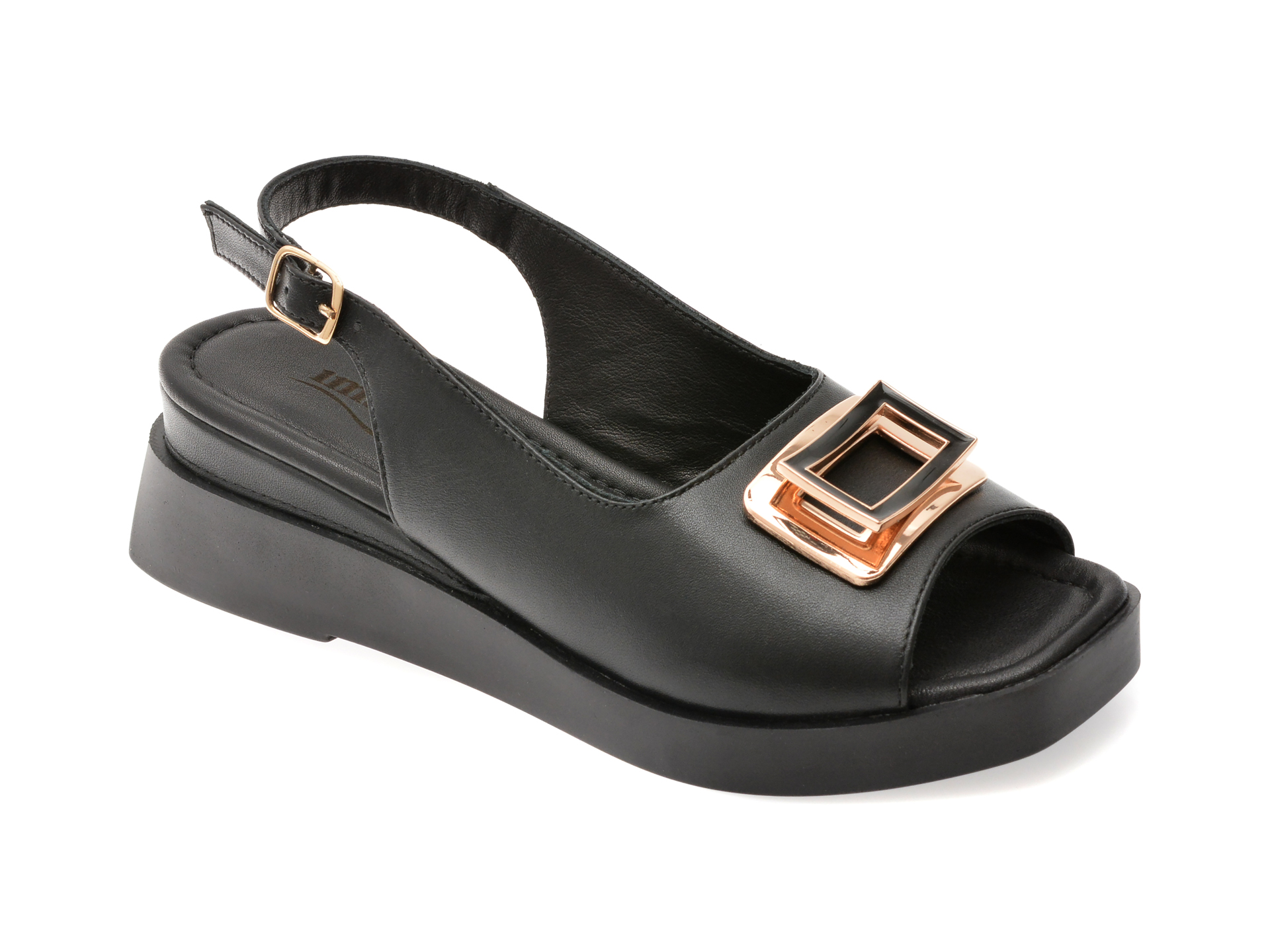 Sandale Image Negre | Eleganță Piele Naturală