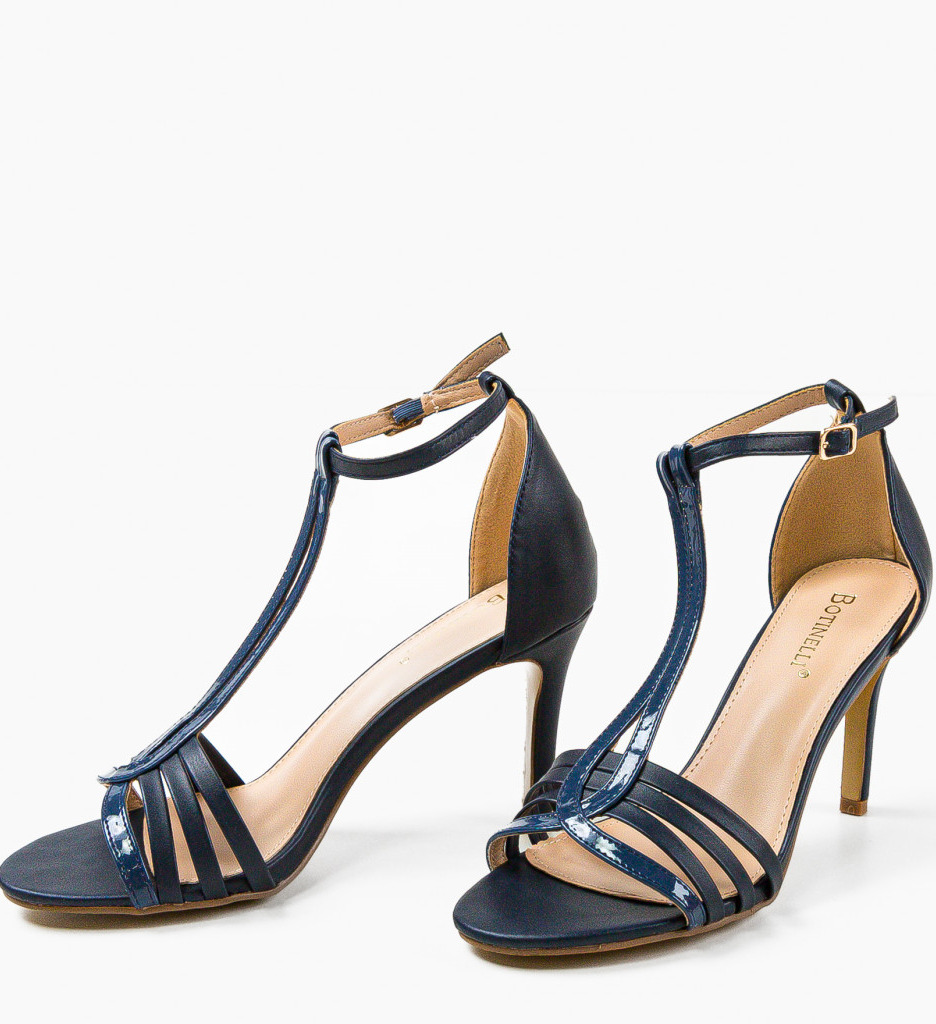 Sandale cu Toc Amykan Bleumarin - Eleganță și Stil - imagine 6