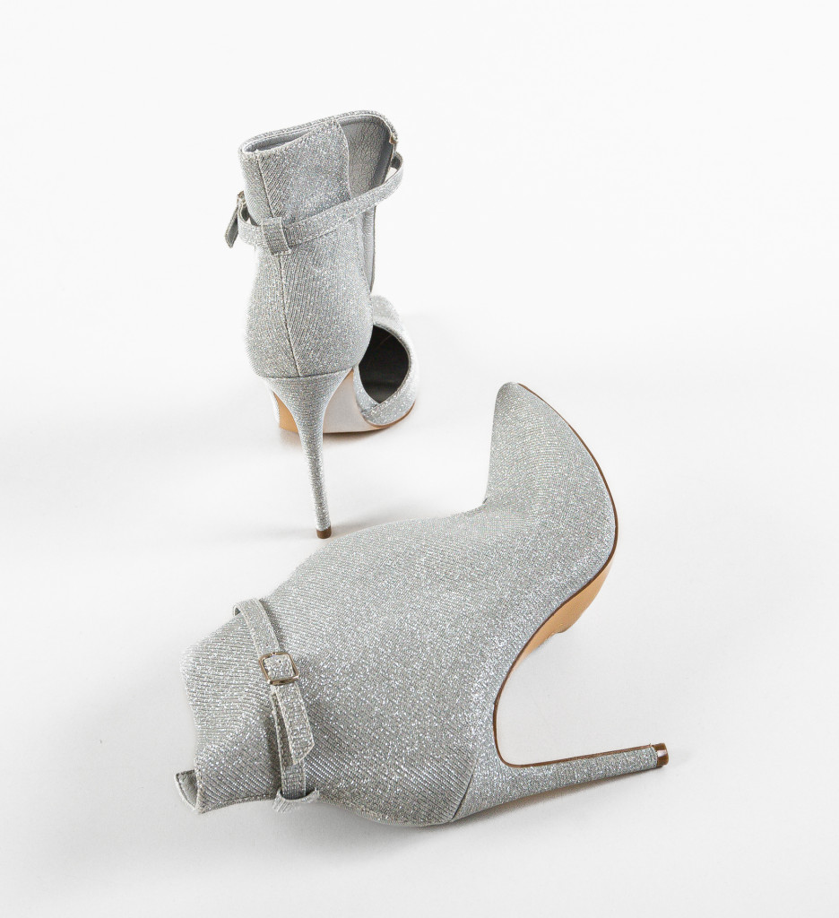 Botine Dama Fleur Argintii - Eleganță Modernă - imagine 7