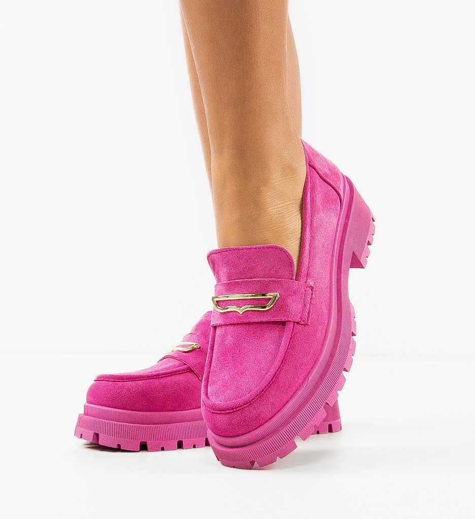 Pantofi Casual Jenny Fuchsia - Confort și Stil - imagine 4