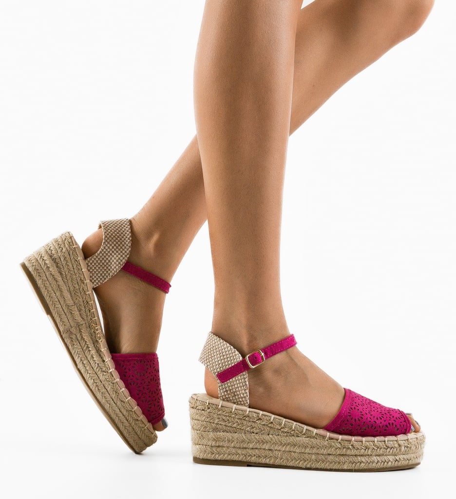 Sandale Dama Turan Fuchsia - Eleganță și Confort - imagine 2