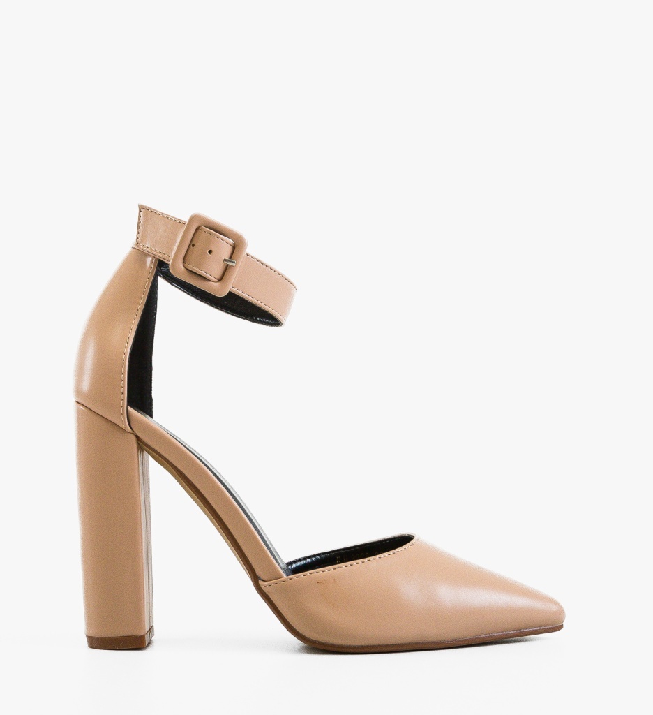 Pantofi Stiletto Kekere Nude Eleganți - imagine 6