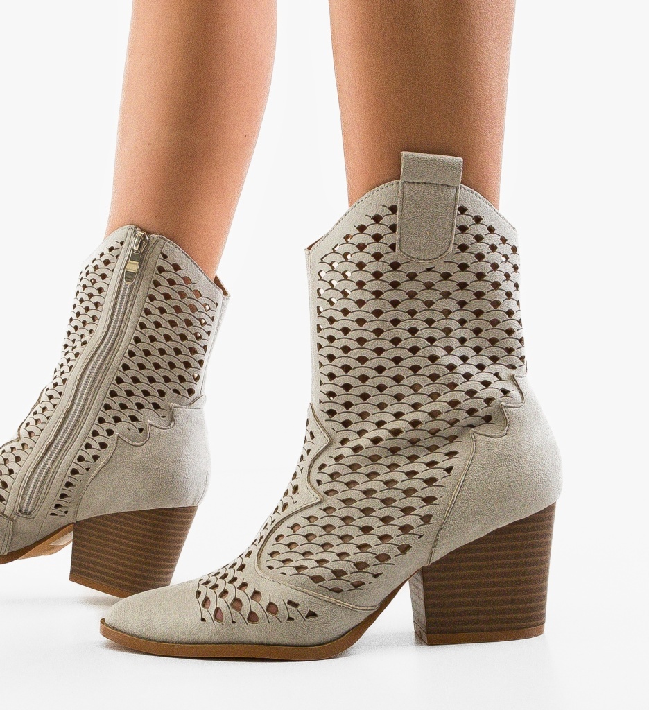 Botine Dama Cameron Gri - Eleganță și Confort - imagine 3