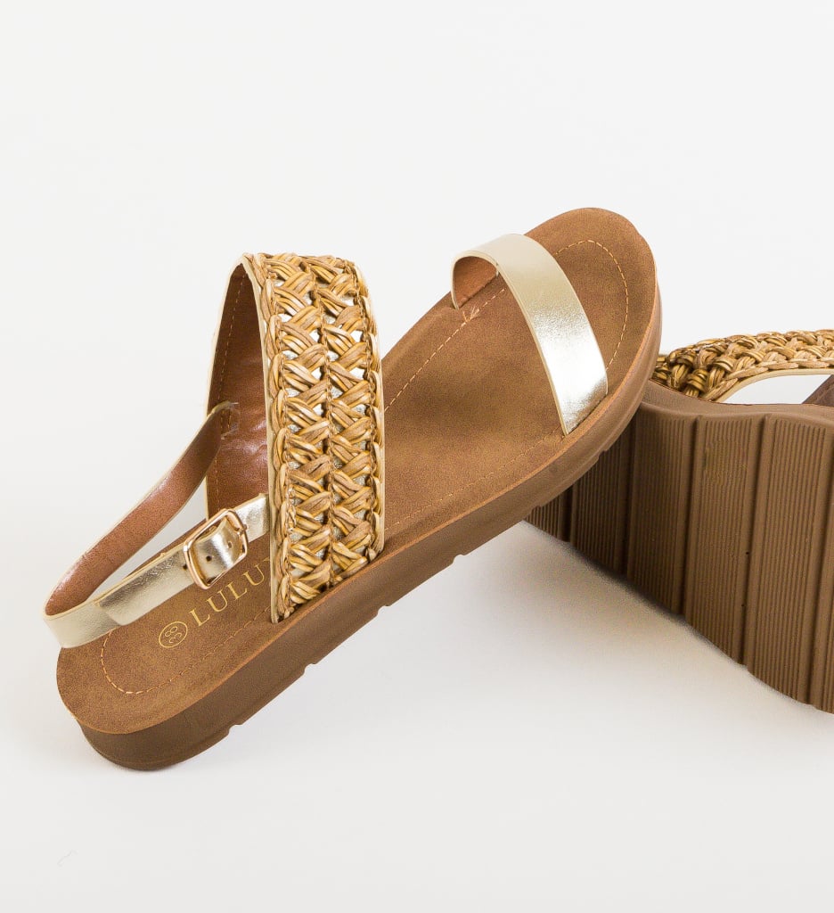 Sandale Dama Floreno Aurii | Stil si Eleganta - imagine 5