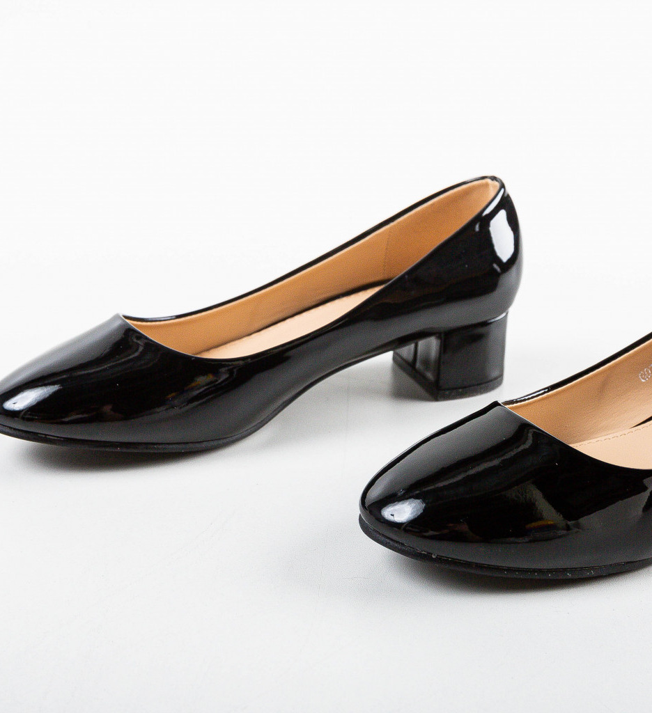 Pantofi Lucane Negri Eleganți - Stil și Confort - imagine 6