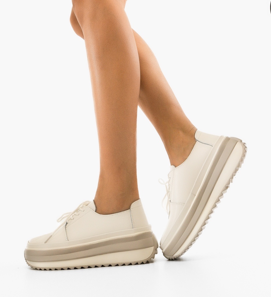 Pantofi Casual Albi | Stil și Confort Zilnic - imagine 3