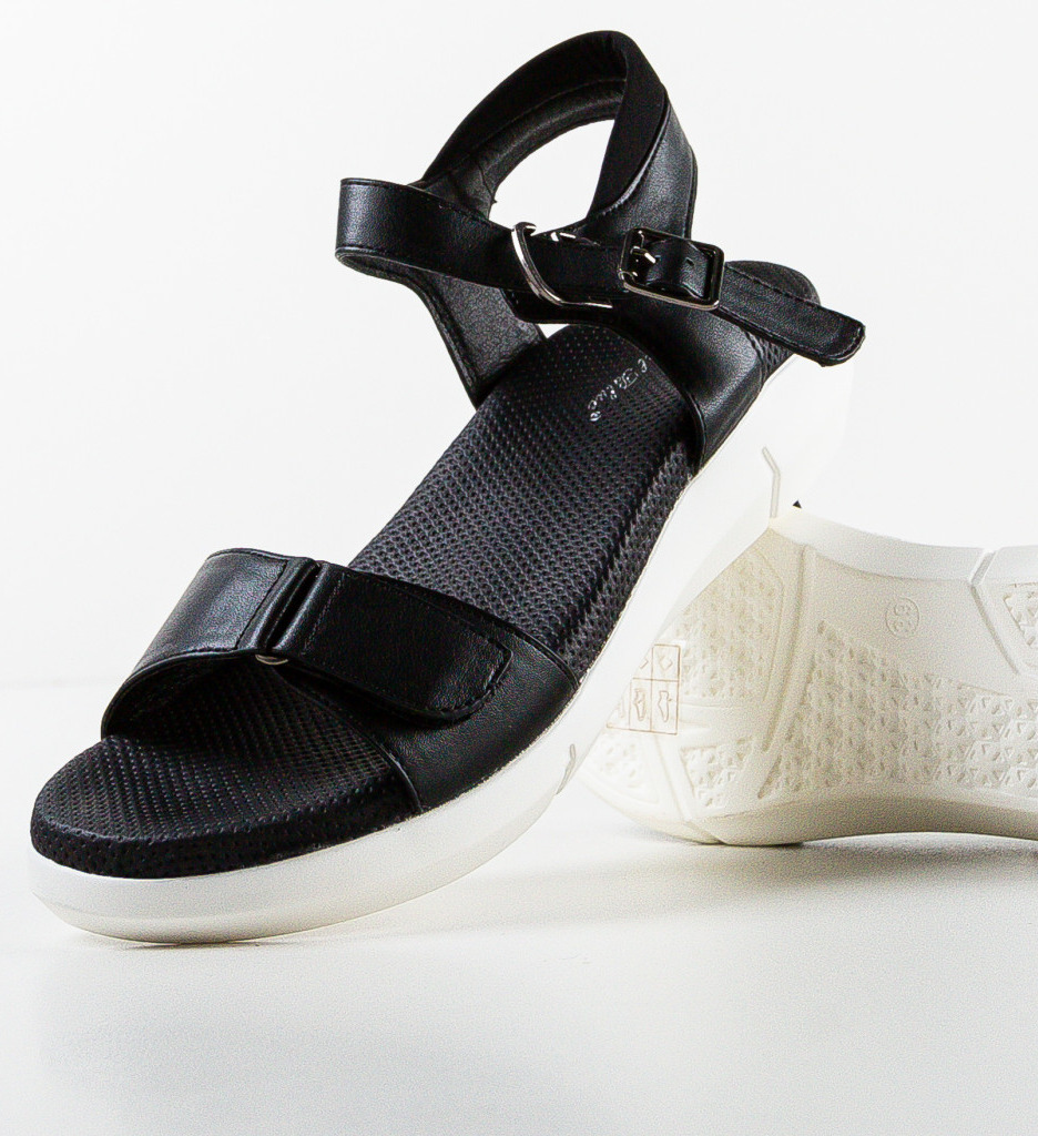 Sandale Dama Yreu Negre - Eleganță și Confort - imagine 5