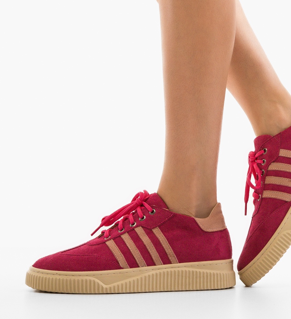 Sneakers Dama Crimson Fuchsia - Confort și Stil - imagine 3