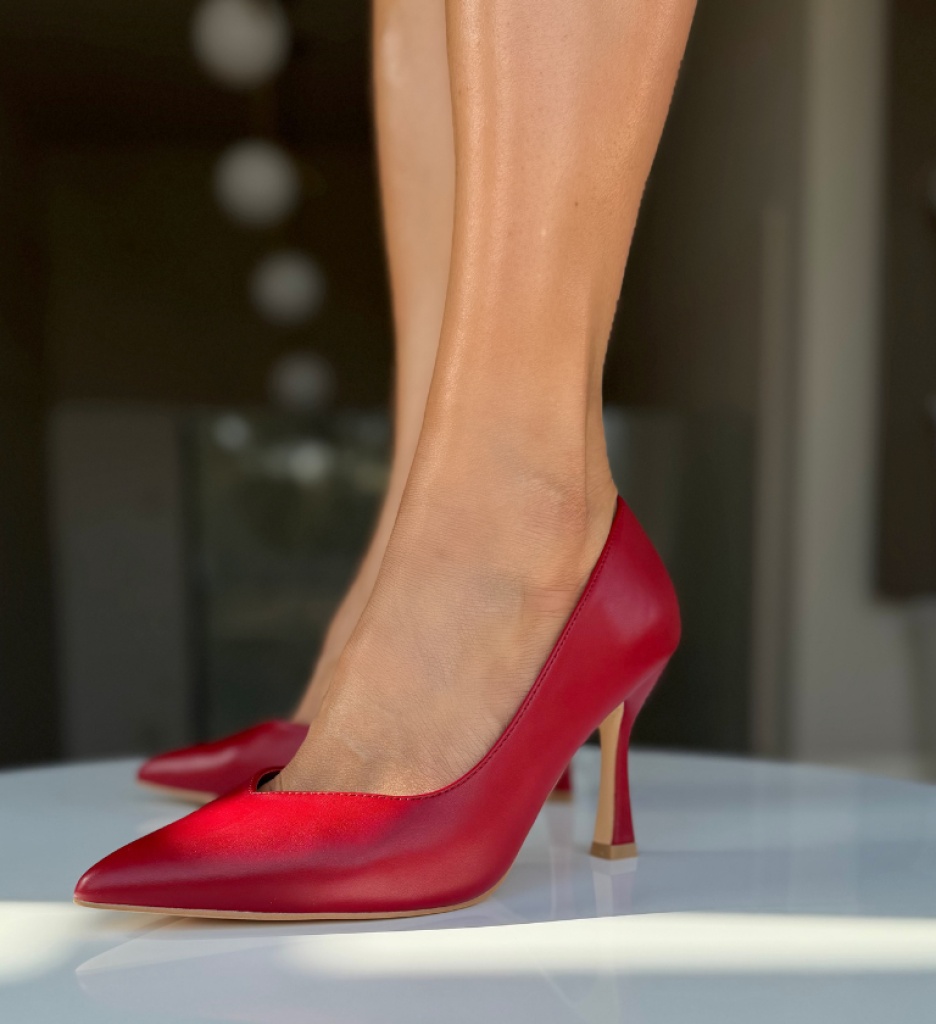 Pantofi Dama Staryu Grena Eleganți - imagine 2