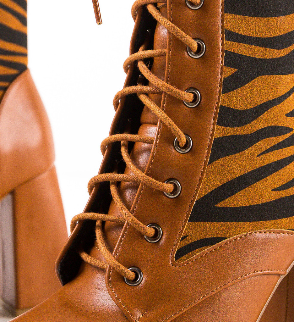 Botine Dama Camel - Eleganță și Stil Urban - imagine 8