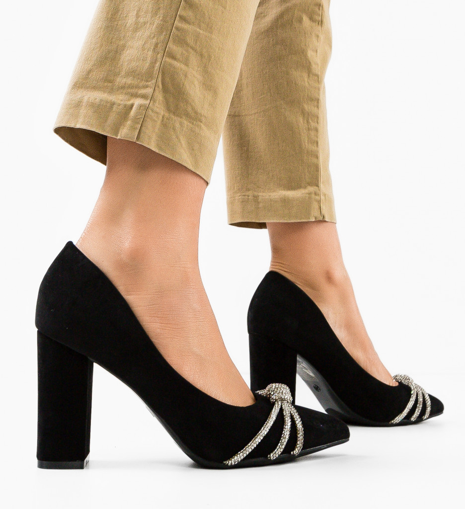 Pantofi Baylor Negri Eleganți