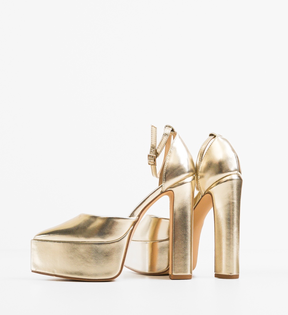 Pantofi Toc Aurii Marianne - Eleganță Asigurată - imagine 5