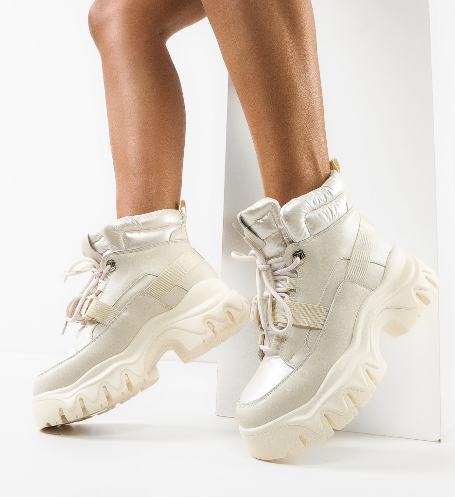 Sneakers Gelini Bej - Confort și Stil - imagine 2