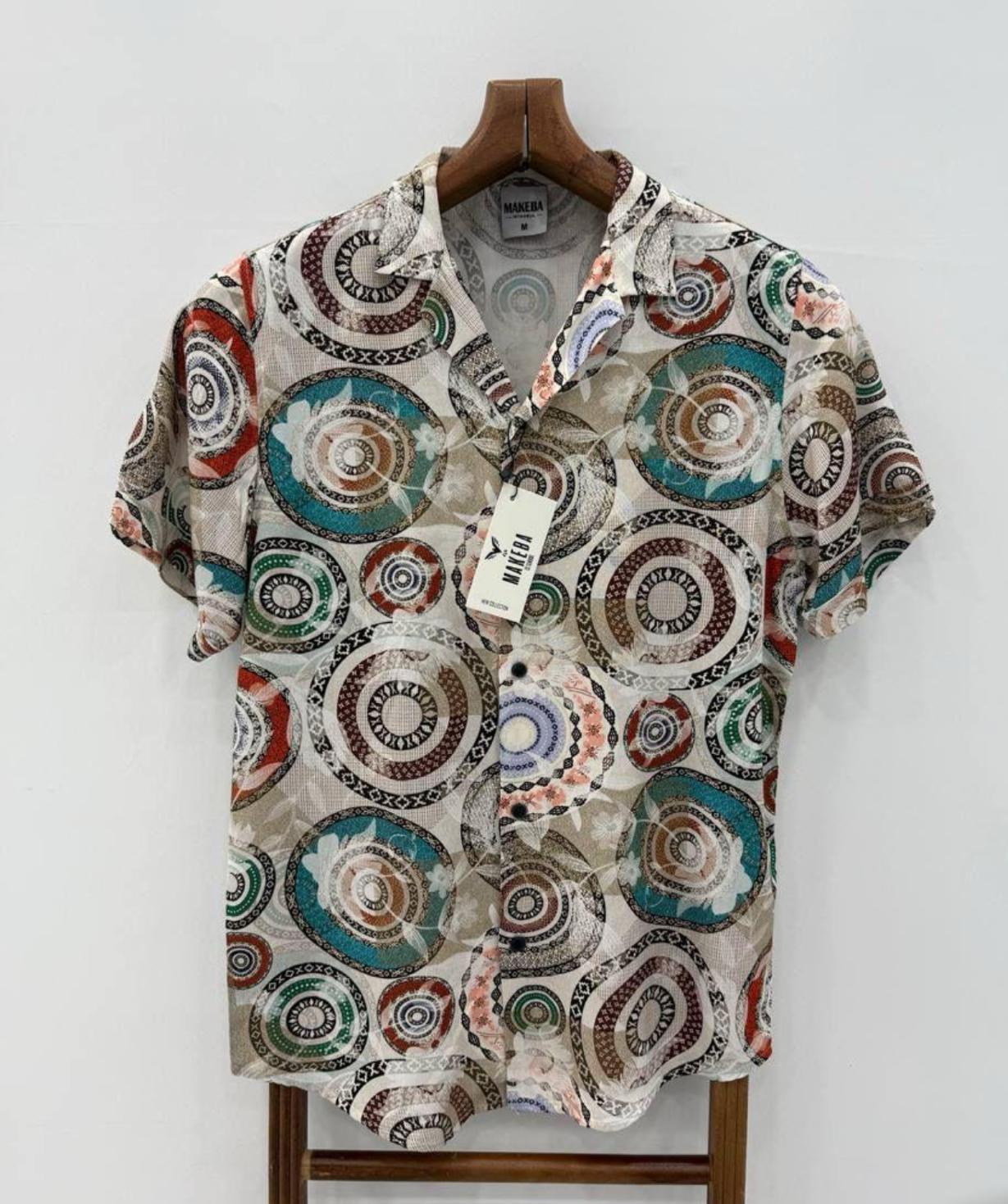 Camașă Bărbați Premium Slim Fit Manecă Scurtă