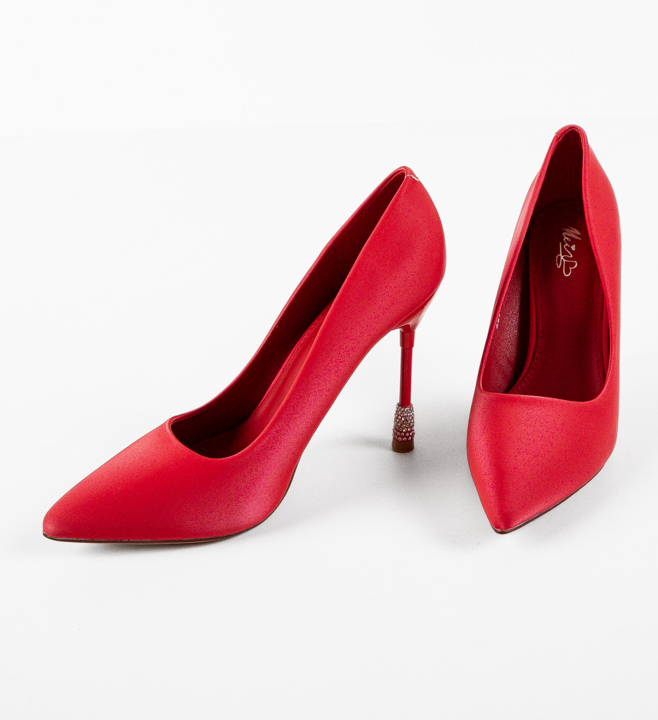 Pantofi Monserrat Rosii - Eleganță și Stil - imagine 6