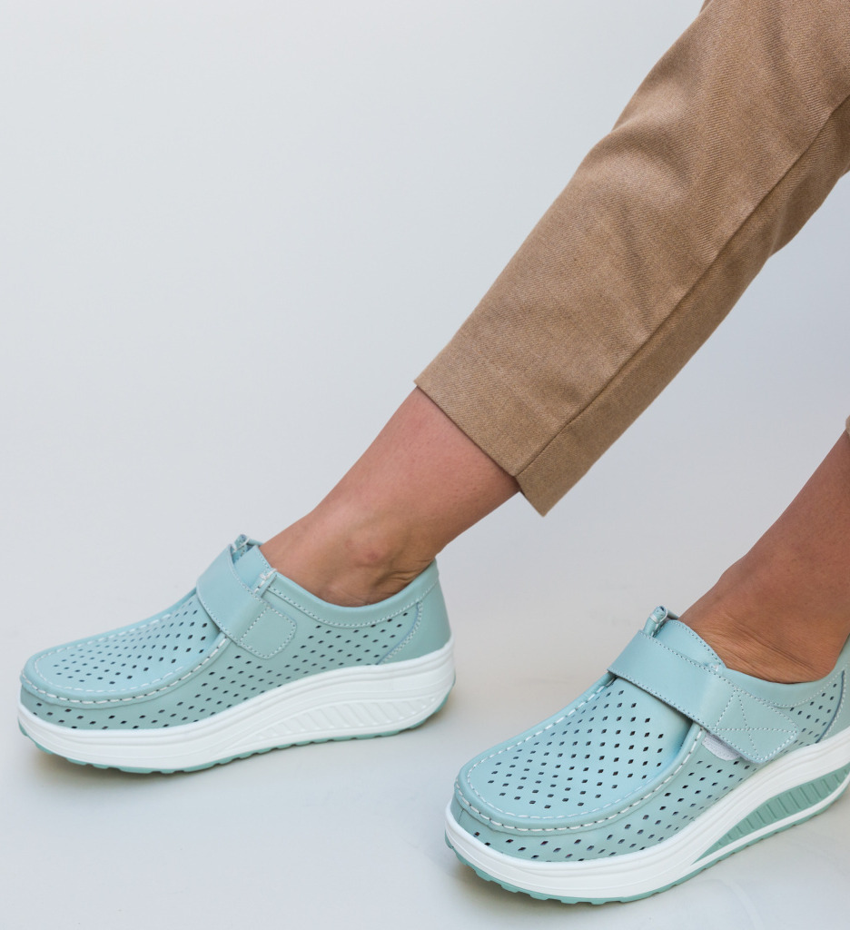 Pantofi Casual Bozta Albastri Confort - imagine 2