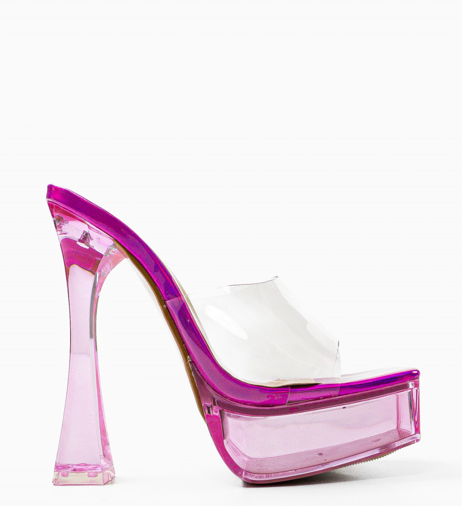 Saboti Woody Fuchsia - Eleganță și Confort - imagine 5