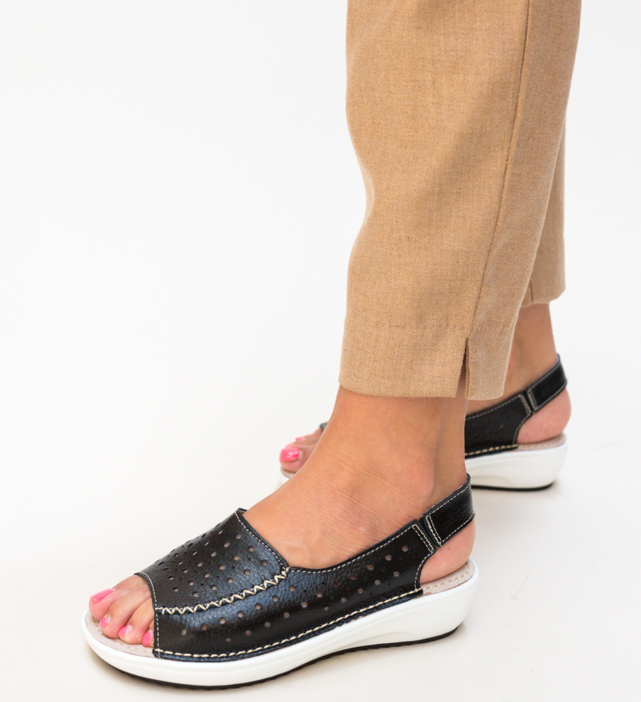 Platforme Lindone Negre - Confort Zilnic - imagine 2
