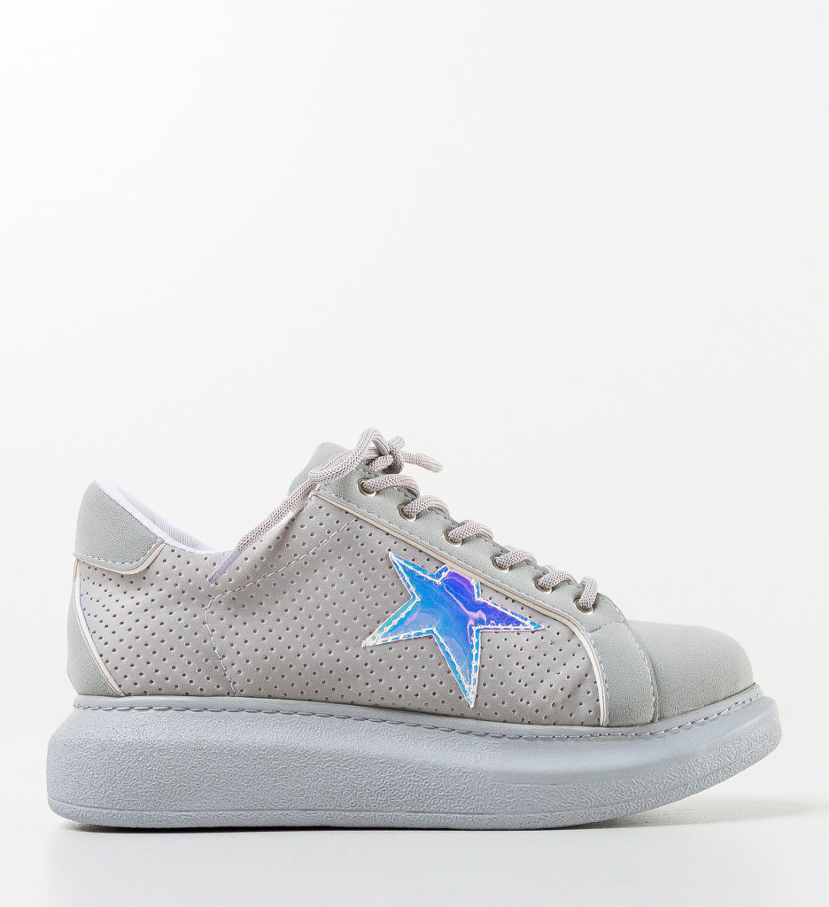 Sneakers Dama Feet Gri - Confort Sport - imagine 6