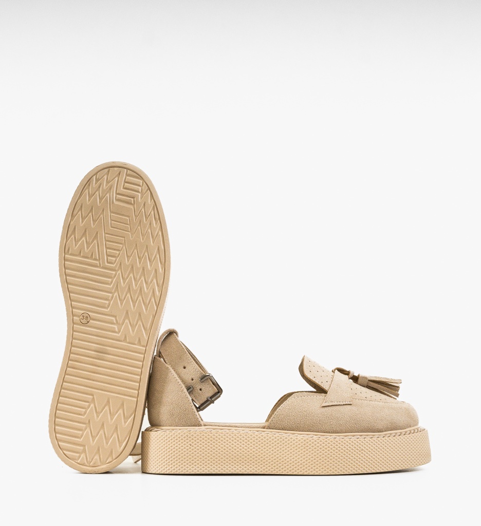 Pantofi Casual Kastor Bej - Confort și Stil - imagine 3