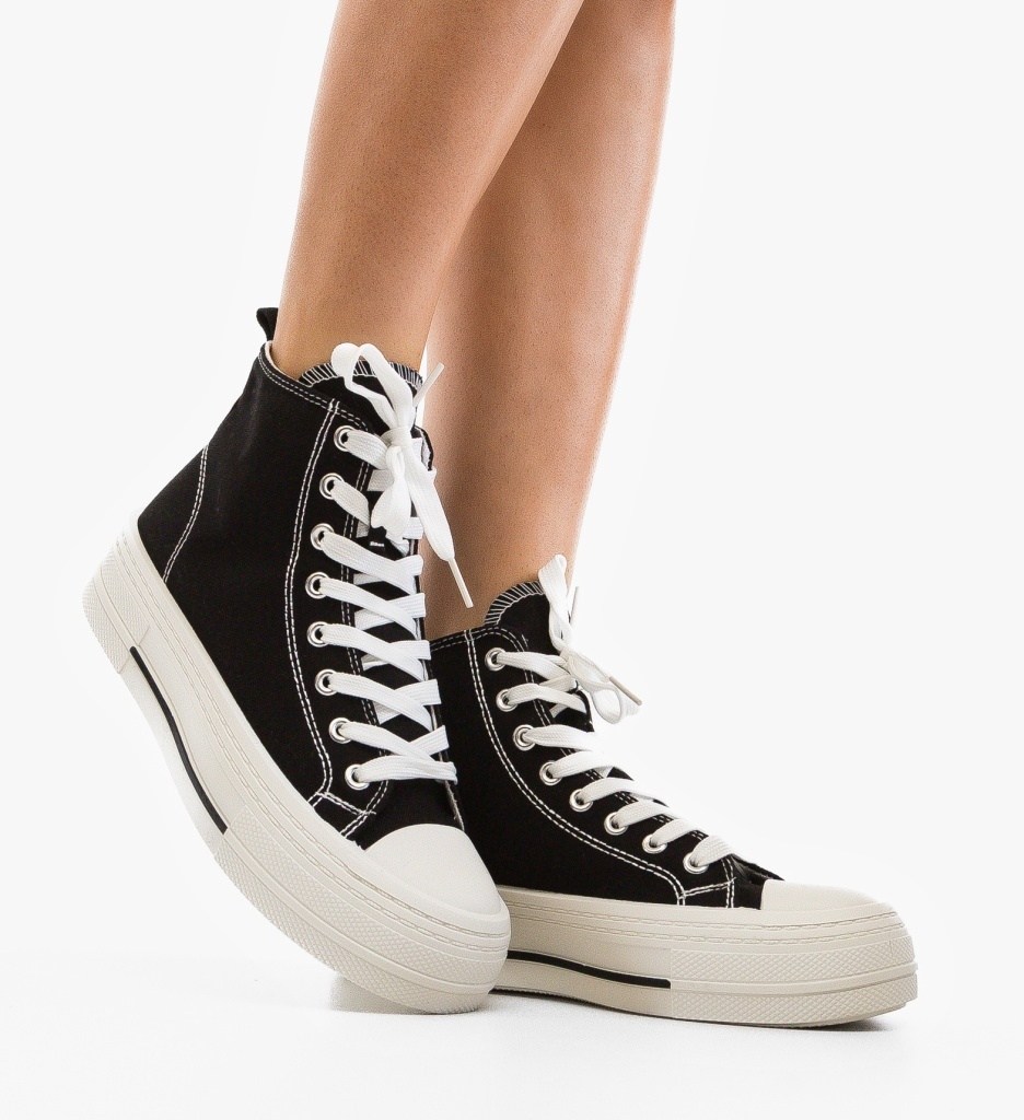 Sneakers Dama Sketty Negri – Confort și Stil