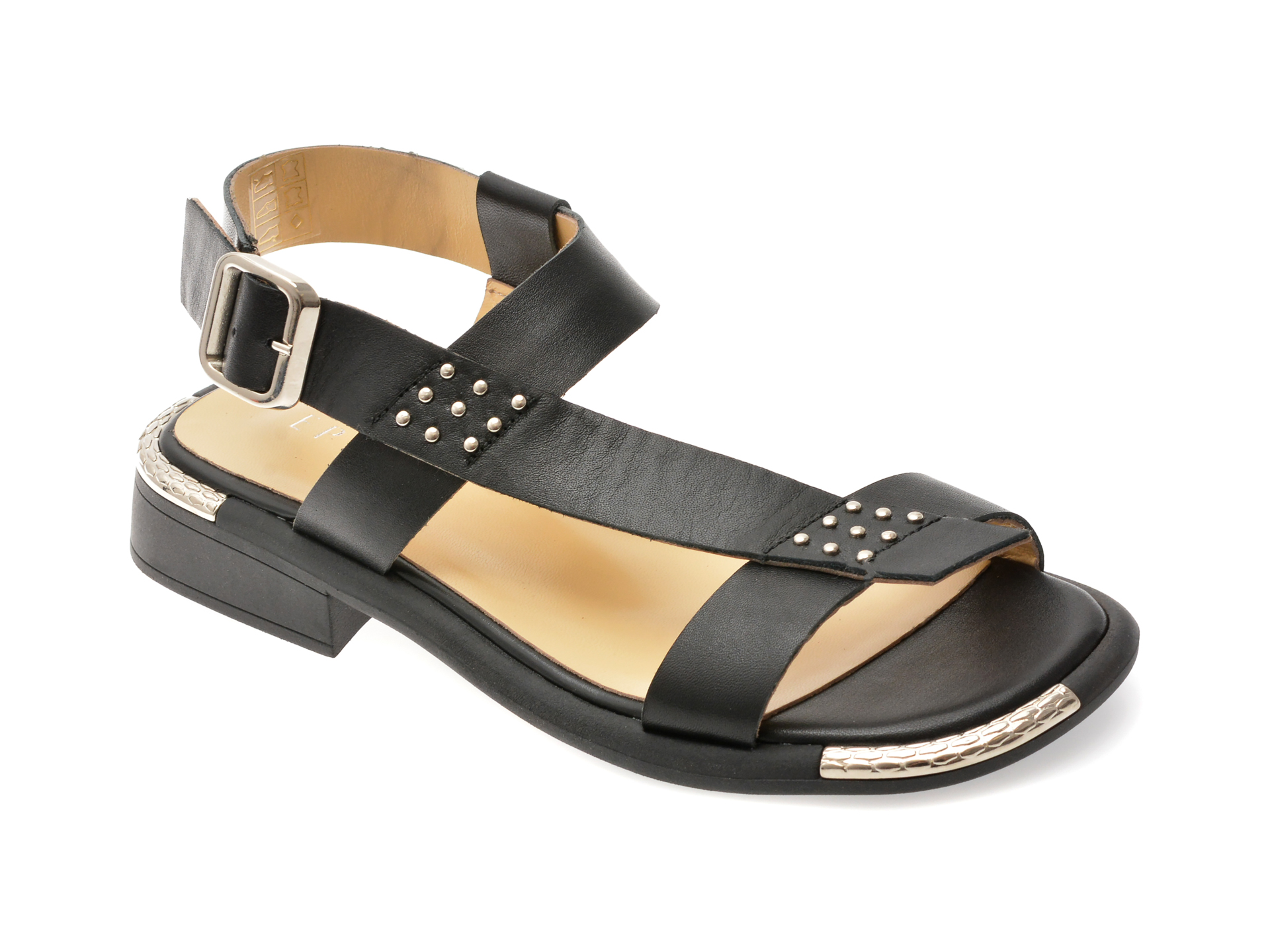 Sandale EPICA negre din piele - Eleganță și confort