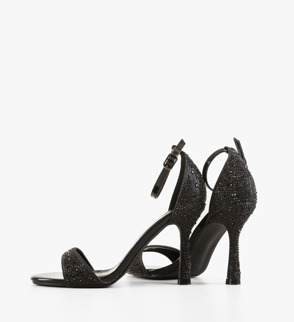 Sandale cu toc Bryn Negre | Eleganță și Stil - imagine 4