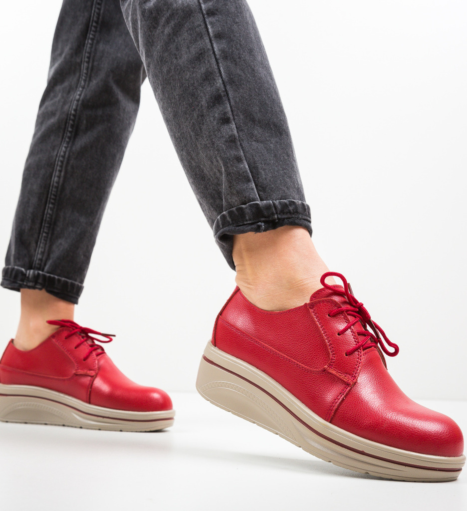 Pantofi Casual Lionata Rosii - Stil și Confort
