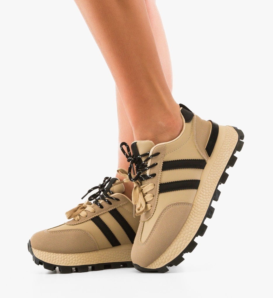 Sneakers Dama Kilua Bej | Confort Sport