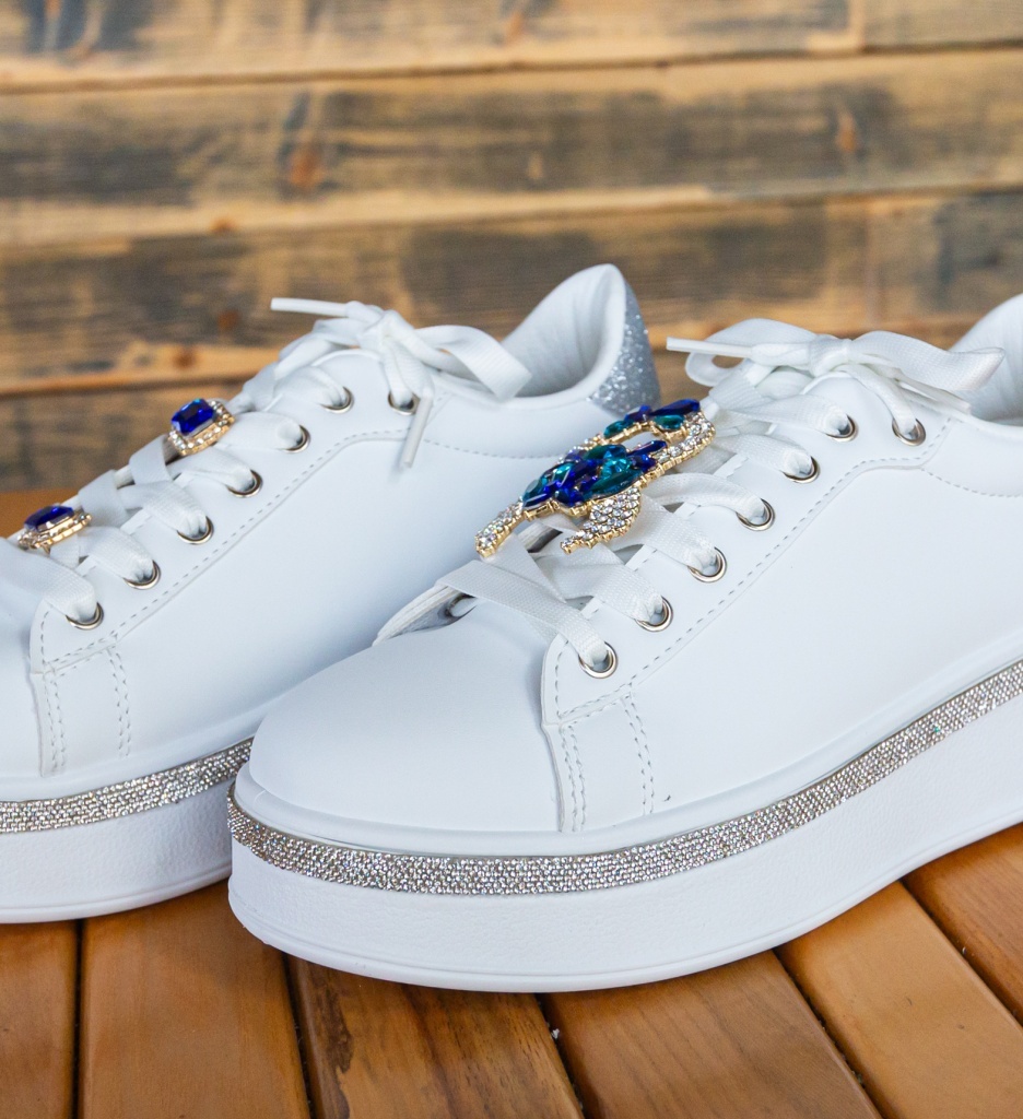 Sneakers Dama Weland Argintii - Stil și Confort - imagine 3