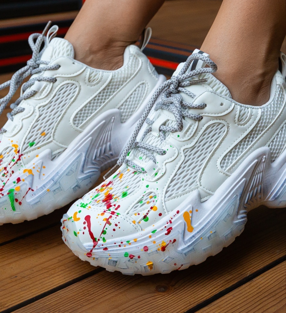 Sneakers Dama Nanna Albi - Confort si Stil - imagine 2