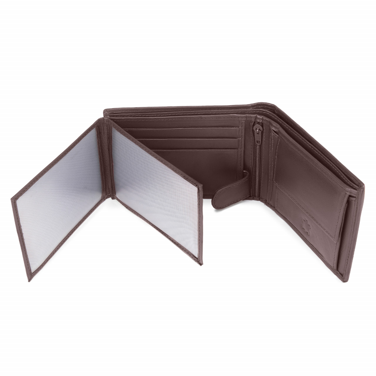 Portofel Ronno Piele Naturală Maro | Elegant și Spatioș - imagine 3