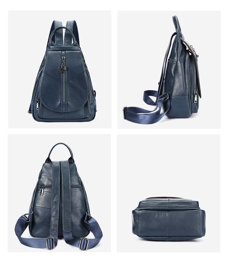 Rucsac Picadili Daliah GT3641 Piele Albastru - imagine 4