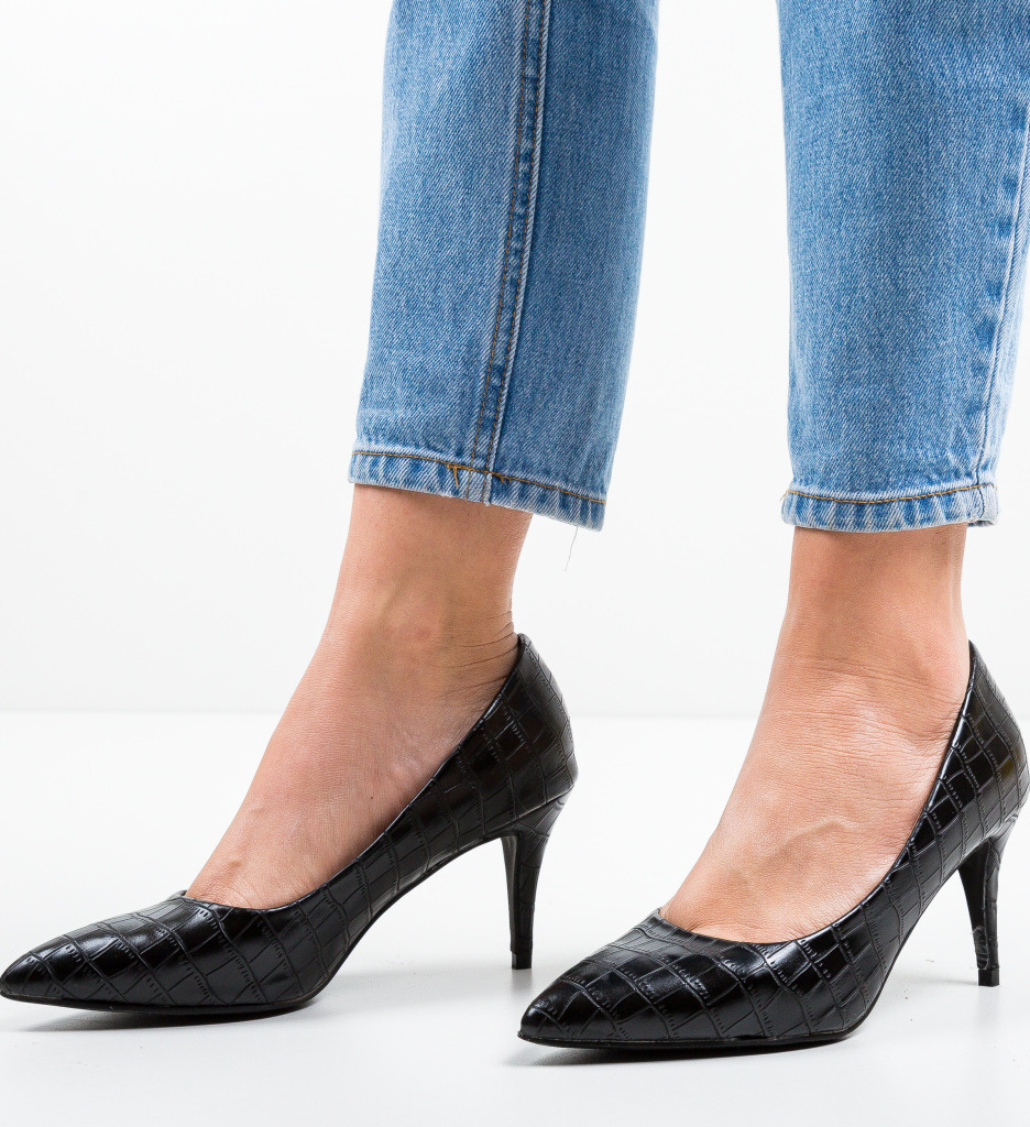 Pantofi Diji Negri Eleganți - imagine 3