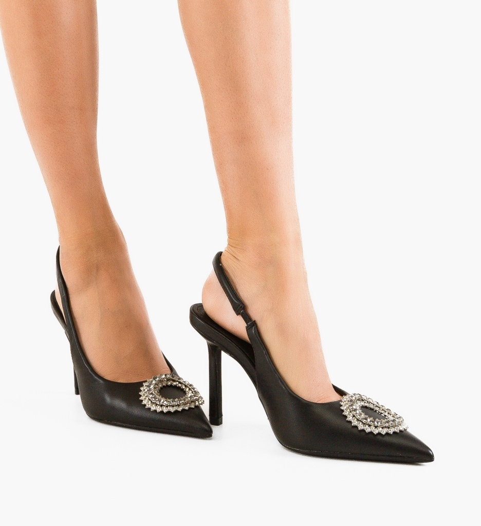 Pantofi Monic Negri | Eleganță la Fiecare Pas - imagine 3