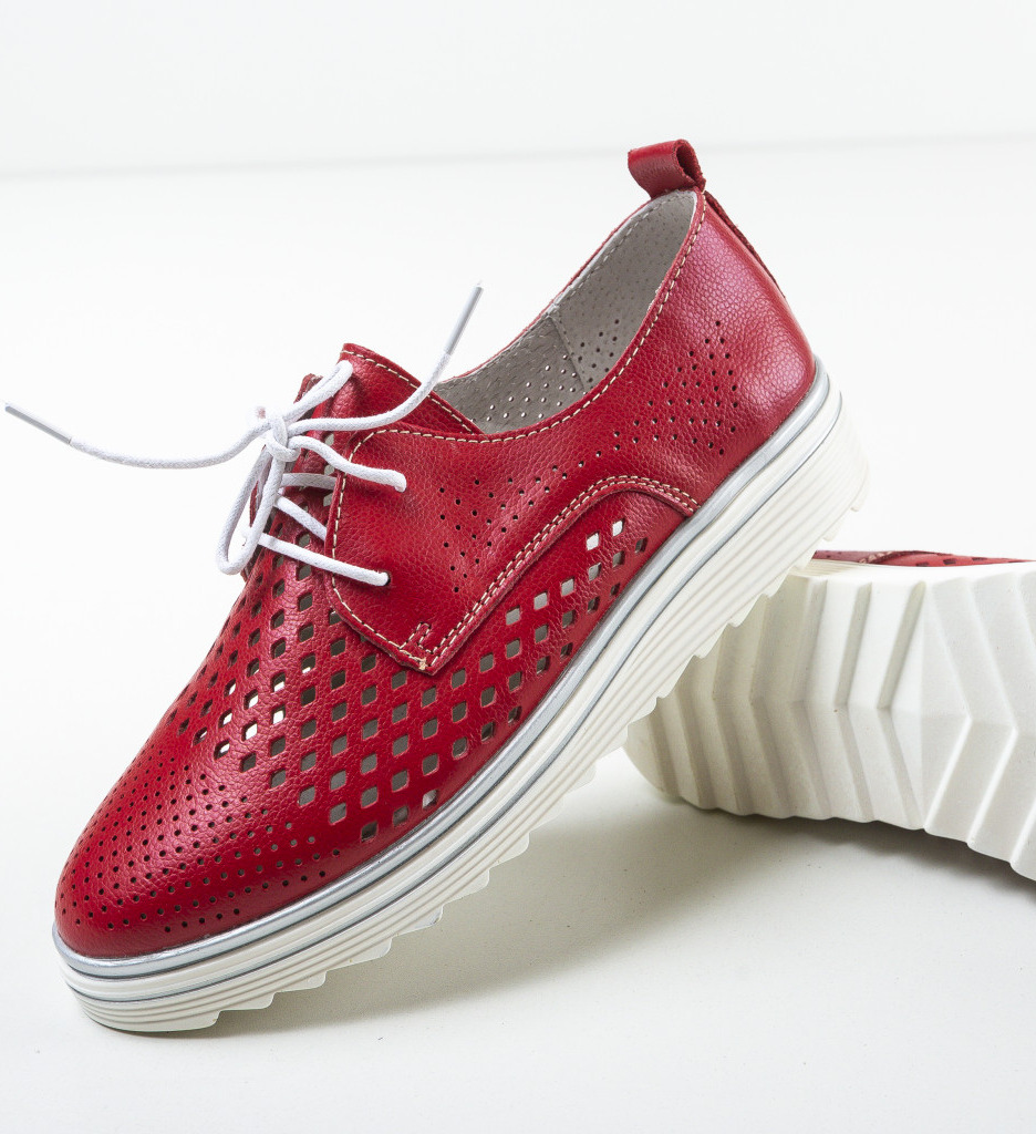 Pantofi Casual Rosii - Confort si Stil - imagine 7