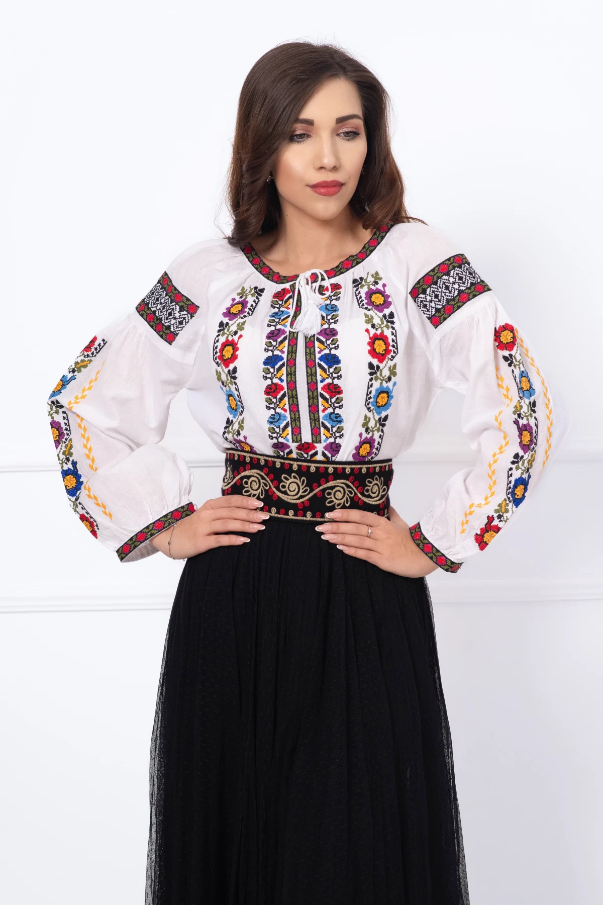 Ie Brodata Traditionala Multicolora - Brand Traditional